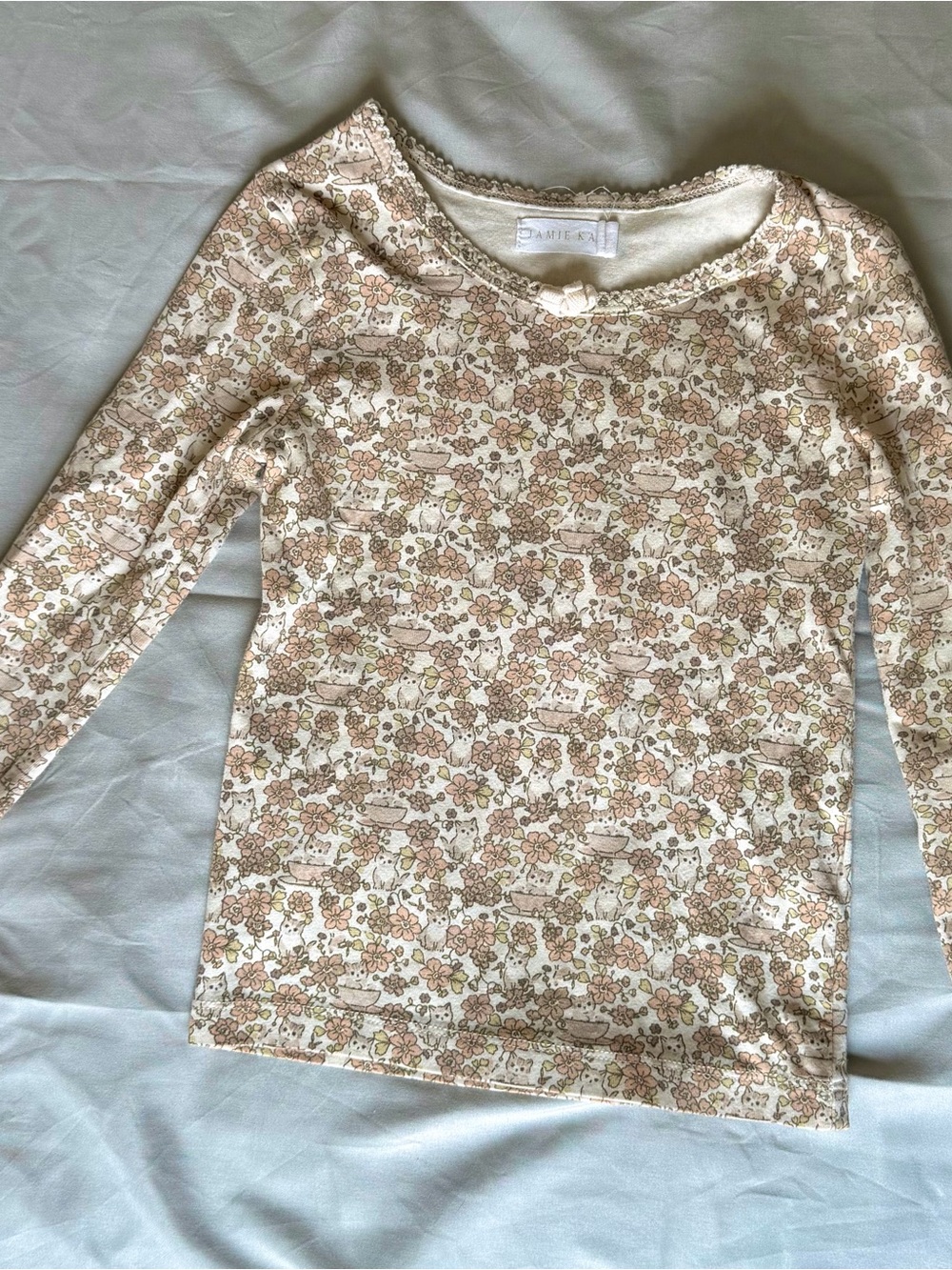 Jamie Kay Cream Floral Long Sleeve Tee